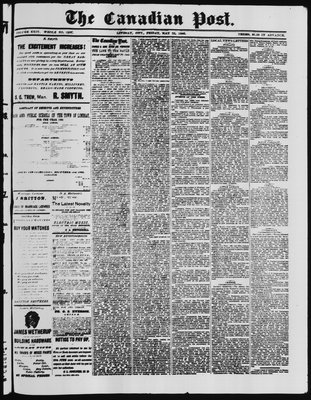 Canadian Post (Lindsay, ONT), 25 May 1883