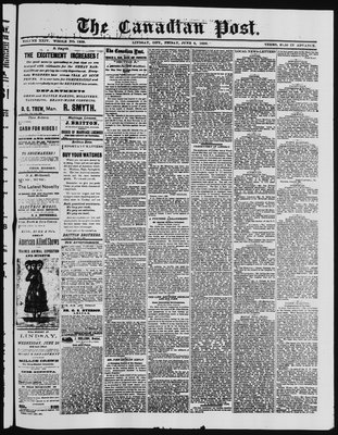 Canadian Post (Lindsay, ONT), 8 Jun 1883