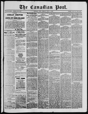 Canadian Post (Lindsay, ONT), 6 Jul 1883