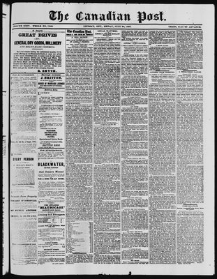 Canadian Post (Lindsay, ONT), 20 Jul 1883