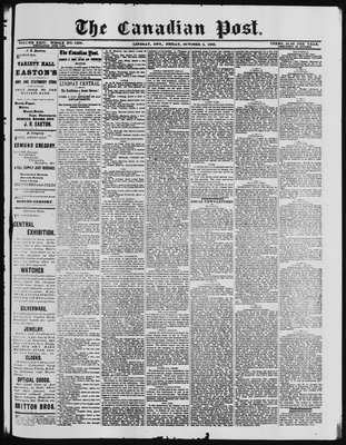 Canadian Post (Lindsay, ONT), 5 Oct 1883