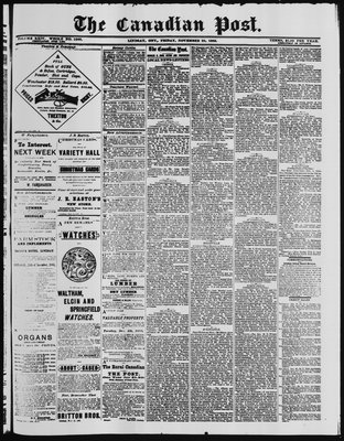 Canadian Post (Lindsay, ONT), 23 Nov 1883