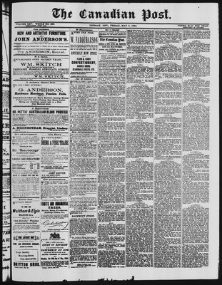 Canadian Post (Lindsay, ONT), 2 May 1884