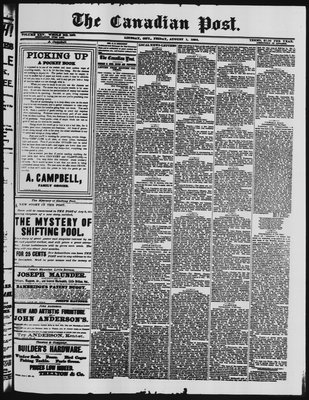 Canadian Post (Lindsay, ONT), 1 Aug 1884