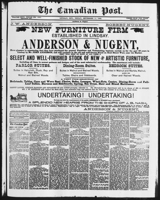 Canadian Post (Lindsay, ONT), 11 Sep 1885