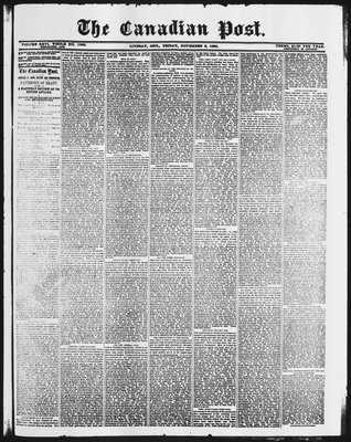 Canadian Post (Lindsay, ONT), 6 Nov 1885