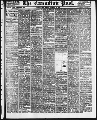 Canadian Post (Lindsay, ONT), 15 Jan 1886