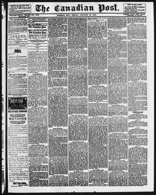 Canadian Post (Lindsay, ONT), 22 Jan 1886