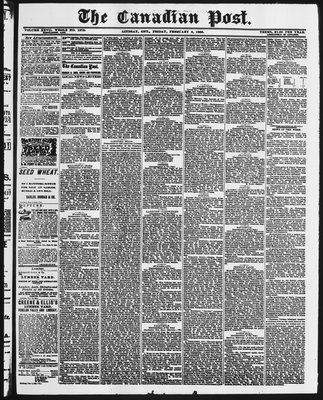 Canadian Post (Lindsay, ONT), 5 Feb 1886