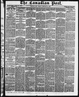 Canadian Post (Lindsay, ONT), 12 Feb 1886