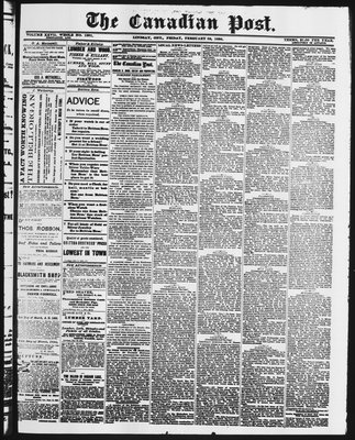 Canadian Post (Lindsay, ONT), 26 Feb 1886