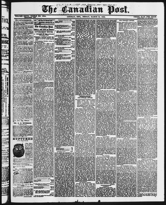 Canadian Post (Lindsay, ONT), 19 Mar 1886