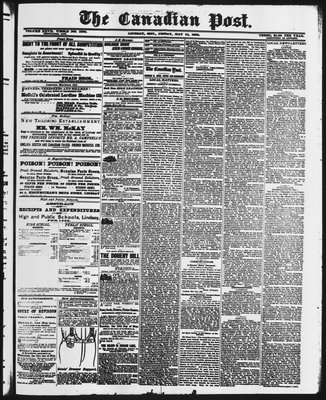 Canadian Post (Lindsay, ONT), 14 May 1886