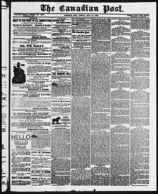 Canadian Post (Lindsay, ONT), 21 May 1886