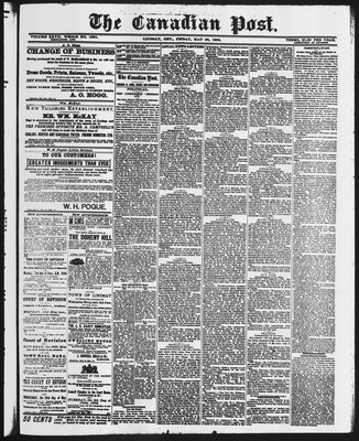 Canadian Post (Lindsay, ONT), 28 May 1886