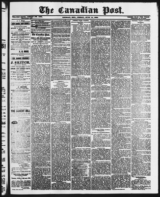 Canadian Post (Lindsay, ONT), 11 Jun 1886