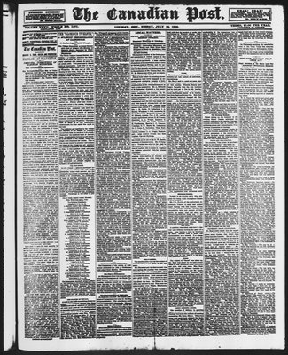 Canadian Post (Lindsay, ONT), 16 Jul 1886