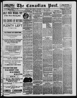 Canadian Post (Lindsay, ONT), 17 Dec 1886