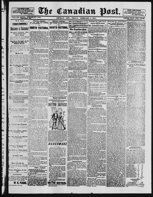 Canadian Post (Lindsay, ONT), 4 Feb 1887