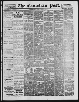 Canadian Post (Lindsay, ONT), 25 Mar 1887