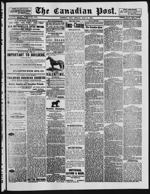 Canadian Post (Lindsay, ONT), 13 May 1887