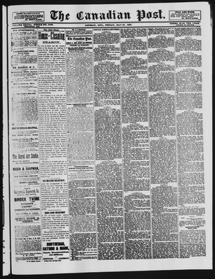 Canadian Post (Lindsay, ONT), 20 May 1887