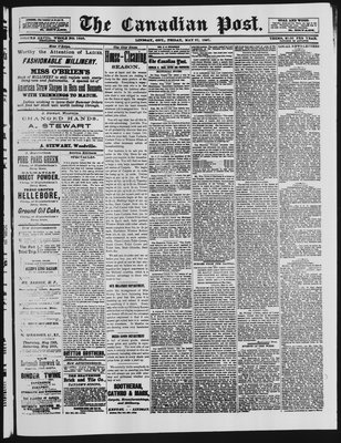 Canadian Post (Lindsay, ONT), 27 May 1887