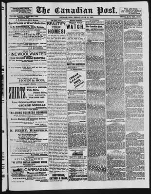 Canadian Post (Lindsay, ONT), 10 Jun 1887