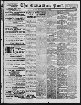 Canadian Post (Lindsay, ONT), 17 Jun 1887