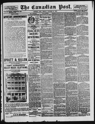 Canadian Post (Lindsay, ONT), 21 Oct 1887