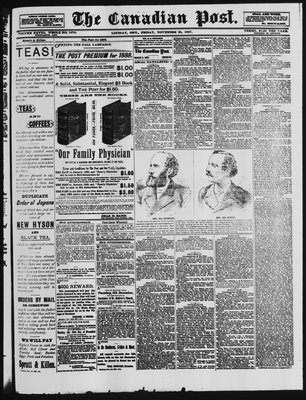 Canadian Post (Lindsay, ONT), 25 Nov 1887