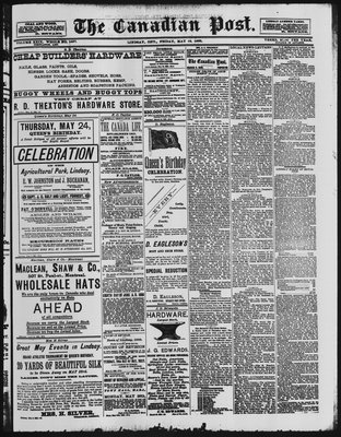 Canadian Post (Lindsay, ONT), 18 May 1888