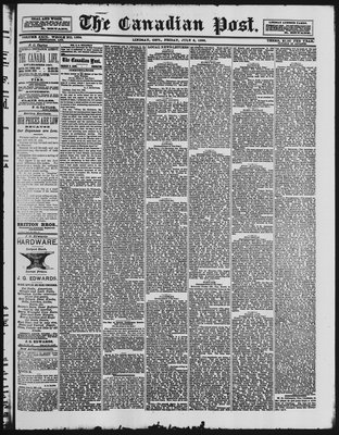 Canadian Post (Lindsay, ONT), 6 Jul 1888