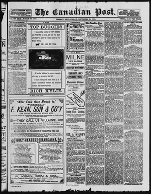 Canadian Post (Lindsay, ONT), 21 Sep 1888