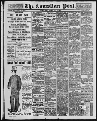 Canadian Post (Lindsay, ONT), 3 May 1889