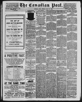 Canadian Post (Lindsay, ONT), 31 May 1889