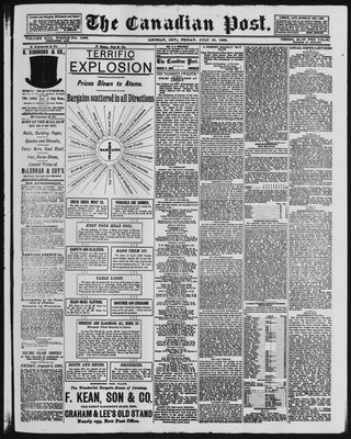 Canadian Post (Lindsay, ONT), 19 Jul 1889