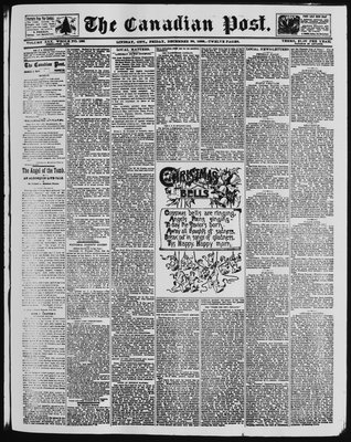 Canadian Post (Lindsay, ONT), 20 Dec 1889