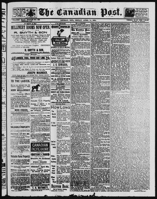 Canadian Post (Lindsay, ONT), 11 Apr 1890