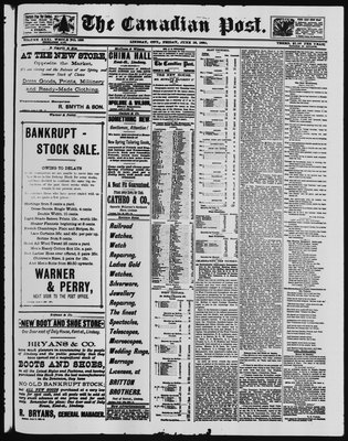 Canadian Post (Lindsay, ONT), 13 Jun 1890