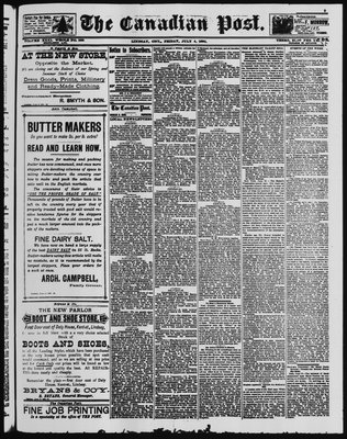 Canadian Post (Lindsay, ONT), 4 Jul 1890