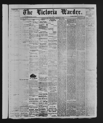 Victoria Warder (Lindsay, ONT), 19 Oct 1876