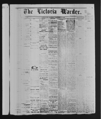 Victoria Warder (Lindsay, ONT), 28 Dec 1876