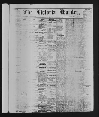 Victoria Warder (Lindsay, ONT), 11 Jan 1877