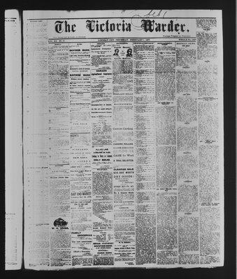 Victoria Warder (Lindsay, ONT), 1 Feb 1877