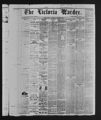 Victoria Warder (Lindsay, ONT), 8 Mar 1877