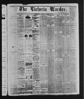 Victoria Warder (Lindsay, ONT), 4 Oct 1877