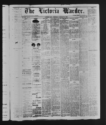 Victoria Warder (Lindsay, ONT), 31 Jan 1878