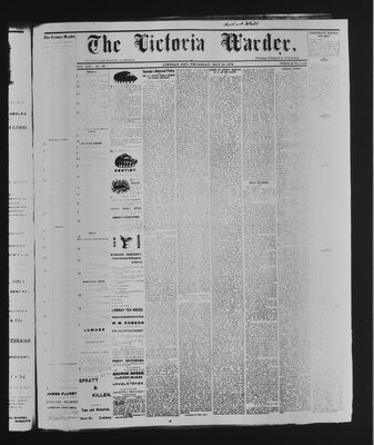 Victoria Warder (Lindsay, ONT), 30 May 1878