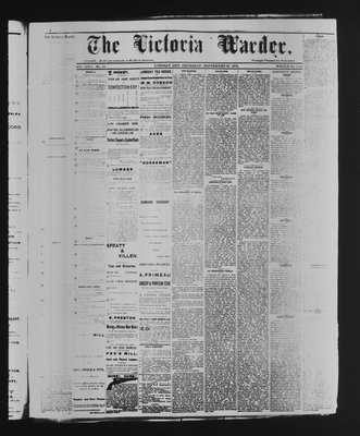 Victoria Warder (Lindsay, ONT), 26 Sep 1878